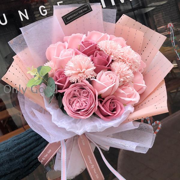 プリザーブドフラワーソープフラワー花束 フラワーボックス母の日