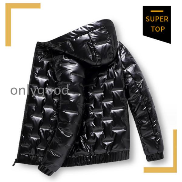 ダウンジャケット メンズ 光沢 防風 90％ダウン ジャケット アウター
