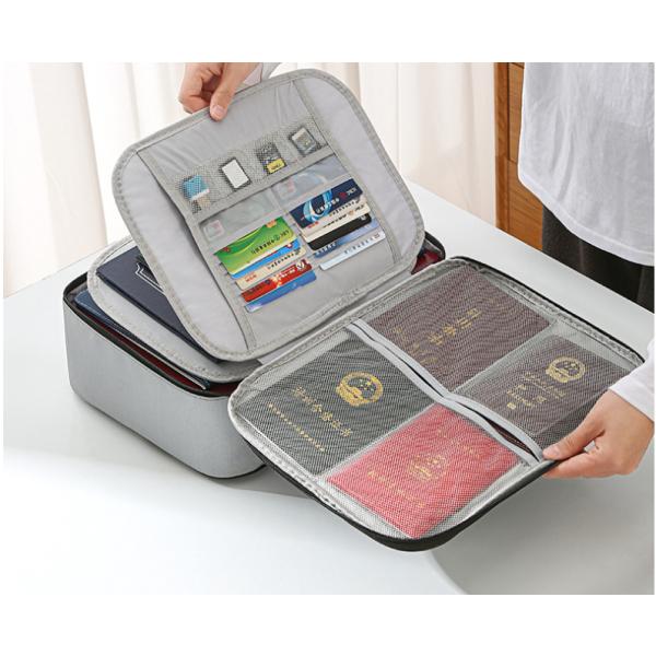 【最新開発ファスナーで圧縮技術】 金庫耐火バッグ折りたたみ可能および拡張可能,オリジナルサイズ：36*27*6CM；拡張サイズ：36*27*16.5CM。容量は拡張前の3倍。使用シーンや収納量に合わせて柔軟に切り替え可能。家庭用金庫 家庭用...