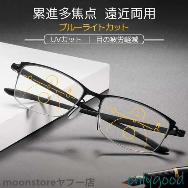 製品仕様製品名：老眼鏡特徴：ブルーライトカット、遠近両用フレーム材質：TR重量：24.6gカラー：ブラック材質：フレーム：TR 弾性素材なので通常の使用であれば圧力をかけたり曲げても簡単に折れません。より心地よく使えるよう、日本人の顔に合わ...