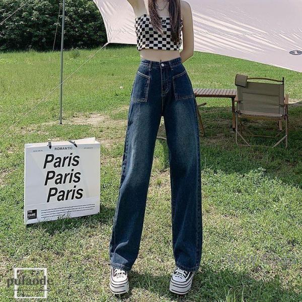 ワイドデニム デニム レディース ボトムス パンツ ハイウエスト