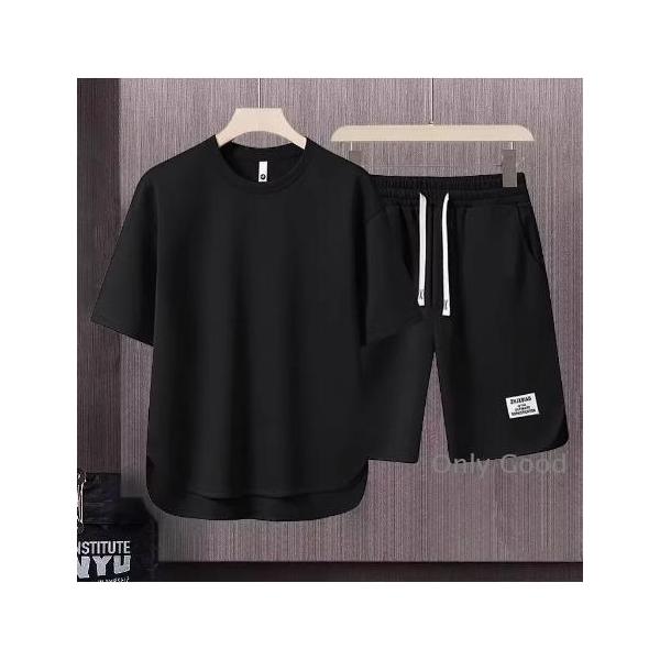 上下セット 半袖 2点 Tシャツ ハーフパンツ リカバリーウェア 半ズボン ルームウェア 部屋着スウェットセット メンズ スタンダードドライ ４カラー お洒落