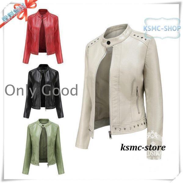 レザージャケット レディース ラム革 春 秋 冬シングルライダース