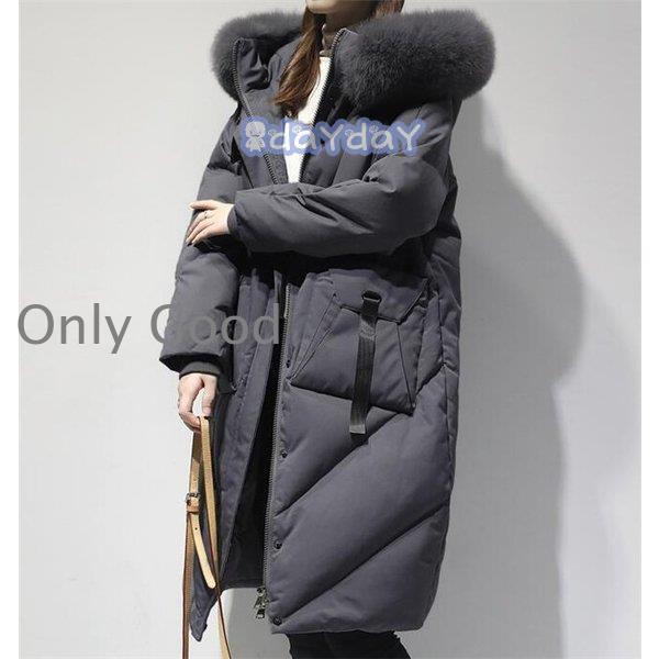 ダウンコート レディース ダウンジャケット ロング アウター 痩せ着 冬 フード付き ロングダウンコート ファー 2021 ダウンコート レディース ダウンジャケット ロング アウター 痩せ着 冬