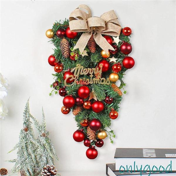 クリスマスリース 47cm クリスマス スワッグ 飾り 大きい オーナメント
