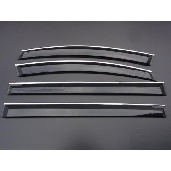 安心ビス付き♪ メッキ モール ドアバイザー サイドバイザー プレマシー 20F 20Z 20C 20S 20CS 23S CR系 クローム ガーニッシュ スモ