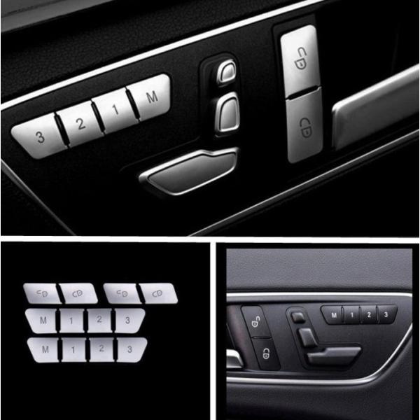 メルセデス ベンツ シートメモリー ドアロック スイッチ カバー Ｗ212 C207 A207 E250 E350 E400 E550 Eクラス クーペ カブリオレ 12P