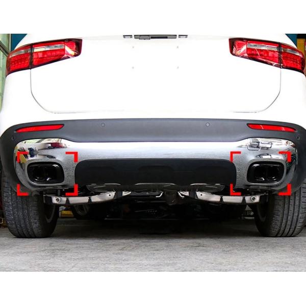 メルセデス ベンツ AMGルック 4本出しルック ブラック マフラー カバー