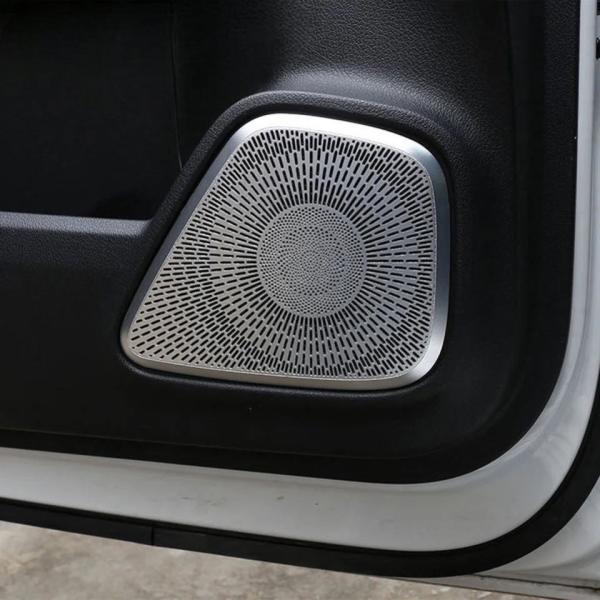 高品格♪ メルセデス ベンツ サテンシルバー ドアスピーカー カバー W118 X118 CLA180 CLA200d CLA250 CLA35 CLA45 シ