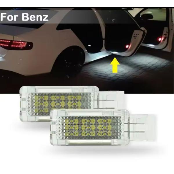 激白光 ! 交換式 ! LED フットランプ ルームランプ メルセデス ベンツ SLRマクラーレン C199 R199 クーペ ロードスター AMG