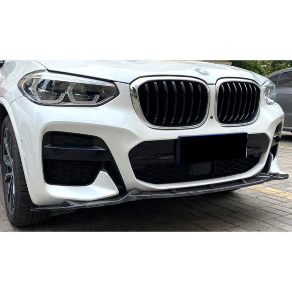 スポーティ全開♪ BMW カーボン ルック フロントバンパー リップ