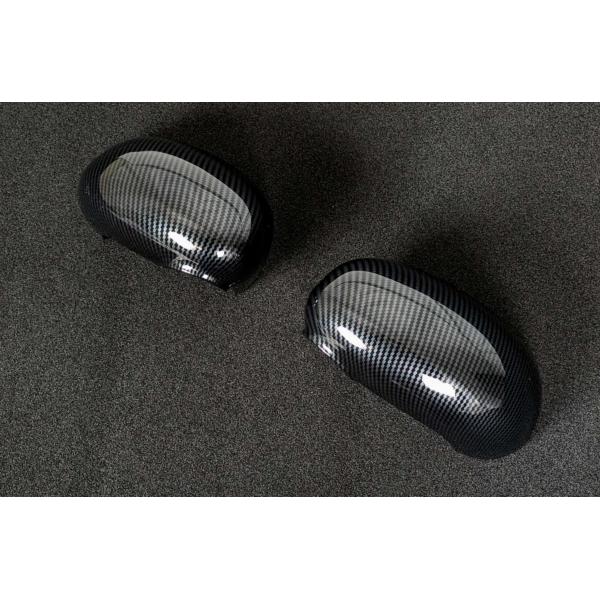 スポーティ全開♪ カーボン ルック ドアミラー カバー コペン LA400K