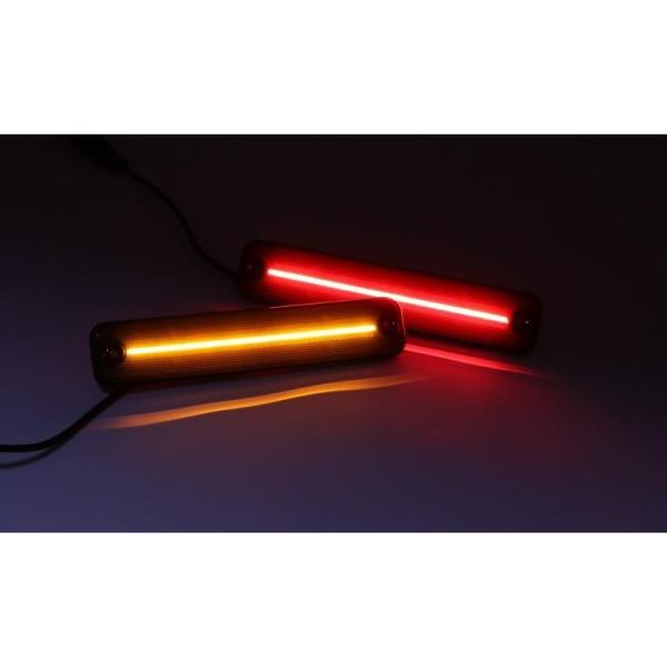 激光!!! フロント LED サイドマーカー ウインカー リア バンパー
