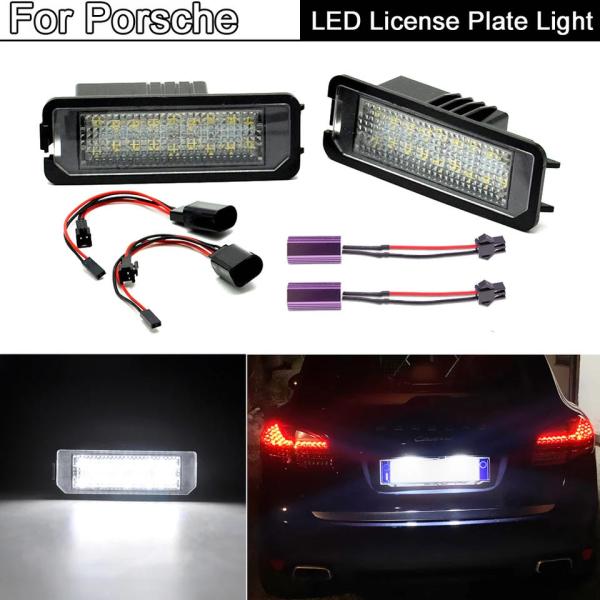 激白光 ! 交換式 ! LED ナンバー灯 ライセンス ランプ ポルシェ 92A 958 カイエン カイエンS カイエンターボ カイエンターボS カイエンGTS
