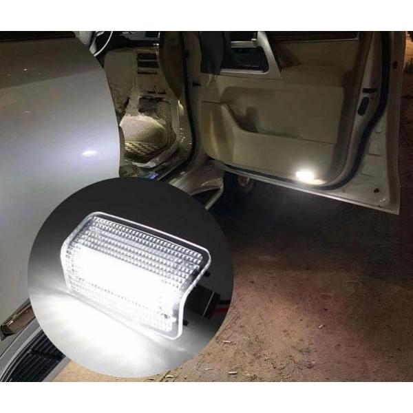 激白光♪ 交換式♪ LED ドア カーテシ ランプ ウェルカムライト マーク