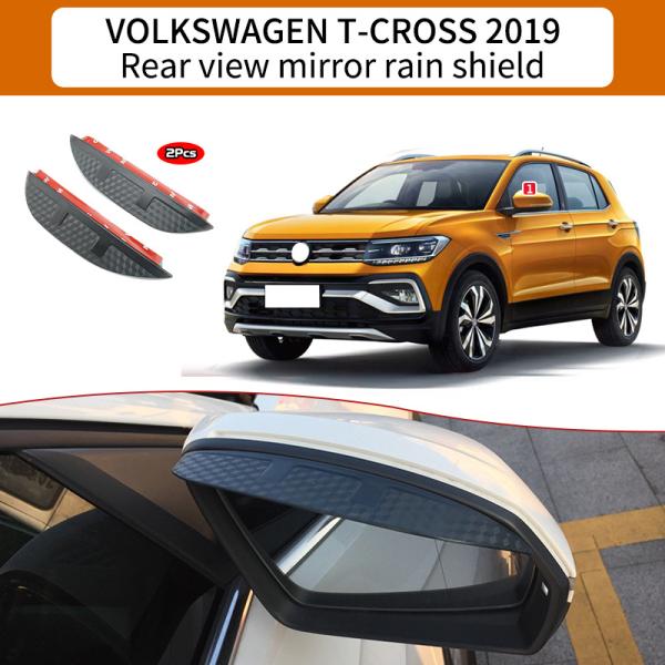 スポーティ全開♪ カーボン ルック ドアミラー バイザー T-CROSS T