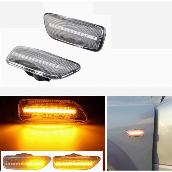 流星♪ シーケンシャルウインカー♪ LED サイドマーカー ボルボ XC70