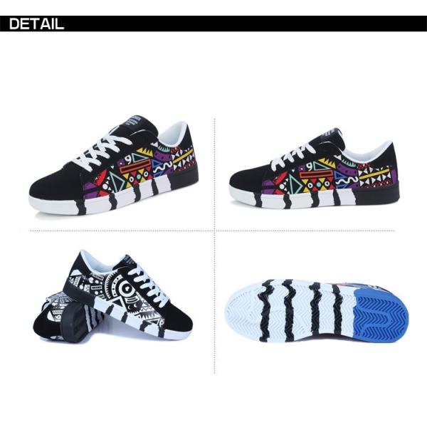 花柄スニーカー メンズ キャンバススニーカー メンズスニーカー カジュ