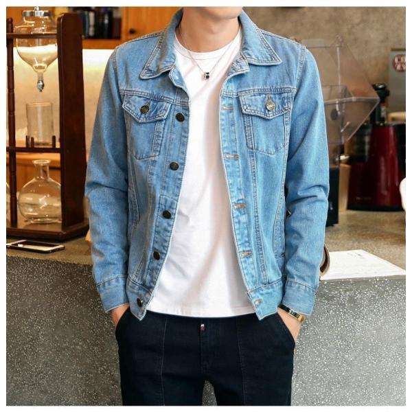 デニムジャケット メンズ Gジャン トップス 薄手 デニムシャツ スリム 長袖 ジージャン ショート丈 春物 秋 ヴィンテージ 新品 Buyee Buyee Japanese Proxy Service Buy From Japan Bot Online