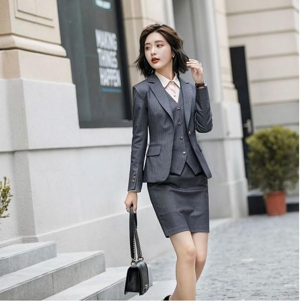 19秋スーツセット レディース ワンピースセット 2点セット 春 夏 秋 代 30代 40代 事務服 フォーマル 面接 制服ol ビジネス 通勤 Y Mooti 通販 Yahoo ショッピング