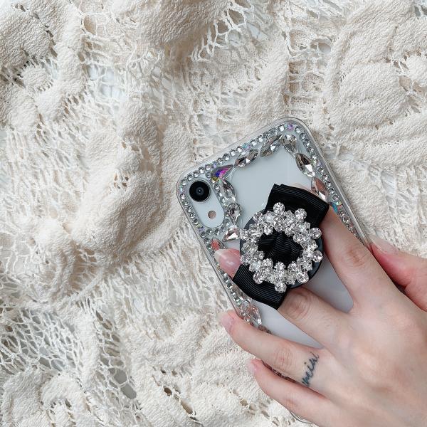 アクセサリー グリップ グリップトック スマホグリップ 韓国 Iphoneケース スマホケース キラキラ 高見え ゴージャス リボン ビジュー レディース かわいい セレクトショップ オンリーユー 通販 Yahoo ショッピング