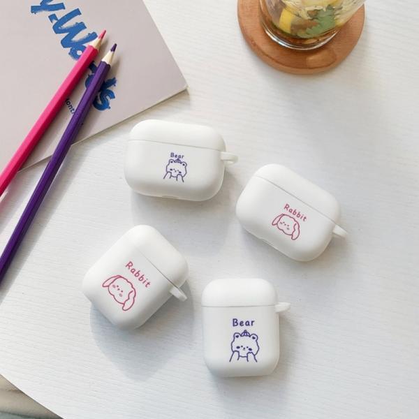 airpods pro �P�[�X �؍� airpods pro ��2���� �P�[�X airpods �P�[�X �G�A�|�b�Y�v�� �P�[�X TPU rabbit bear ������ ����