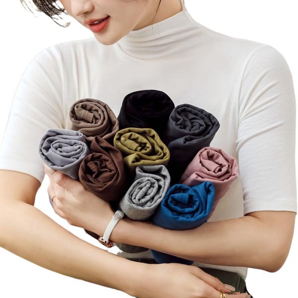 レディース Tシャツ 半袖 無地 シンプル カジュアル おしゃれ かわいい きれいめ ルーズフィット タイトフィット 春夏 伸縮性 通気性 快適 着やせ 韓国風