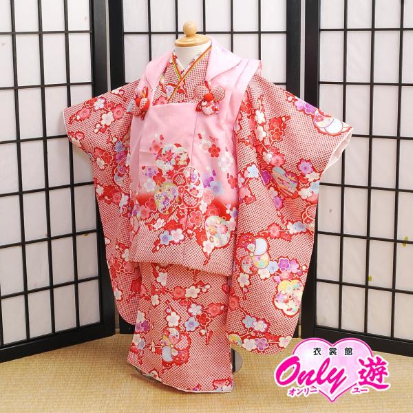 被布セット レンタル 女の子 花うさぎ 03 1im 七五三 3歳 ピンク 赤疋田 モダン柄 着物レンタル Buyee Servis Zakupok Tretim Licom Buyee Pokupajte Iz Yaponii