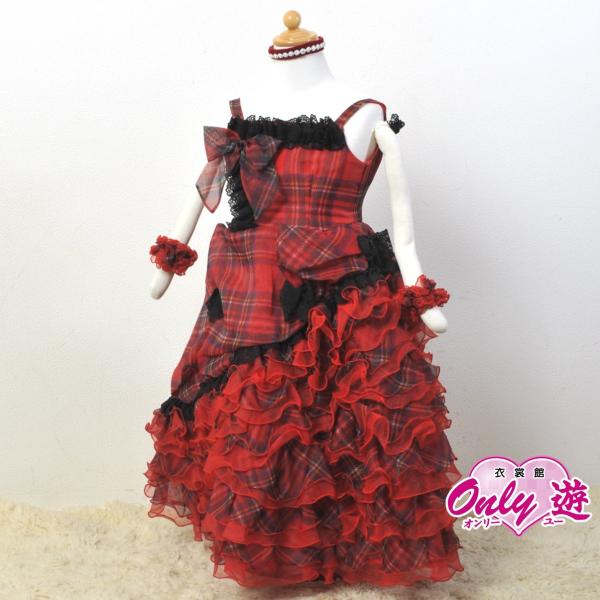 子供ドレス ロングドレス Proud レンタル 女の子 3 4歳用 100cm 赤 チェック柄 Buyee Buyee 日本の通販商品 オークションの代理入札 代理購入