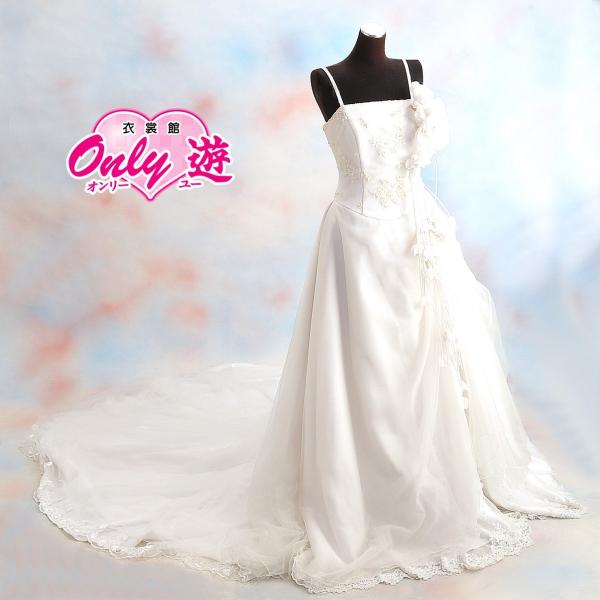ウェディングドレス/レンタル/レディース/エンパイアライン/11号/白/花嫁/結婚式/