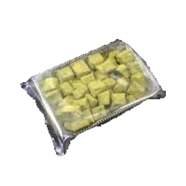 柔らかさの中にしっかりとした弾力と上品な甘さをもったわらび餅です。抹茶味です。シンプルにそのままで、またはパフェやかき氷に添えても美味しくお召し上がりいただけます。1kgの大容量なので、お店のメニューのミニデザートとしても最適です。