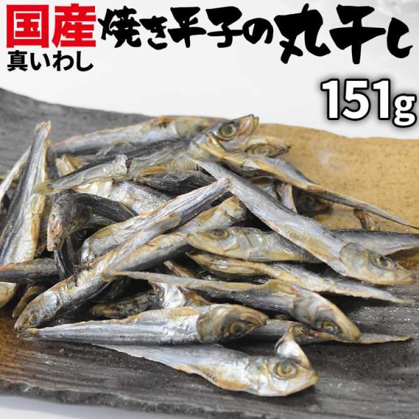 焼きいわし 国産 真いわし 丸干し 151g イワシ ポイント利用 焼き丸干し 平子 セール メール便限定 送料無料