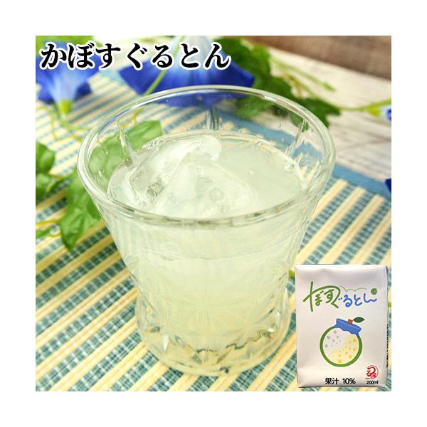 大分県産かぼす使用 乳酸菌飲料 かぼすぐるとん 200ml×16パック 果汁10% ジュース ケース販売 クレイン・ファースト 送料無料