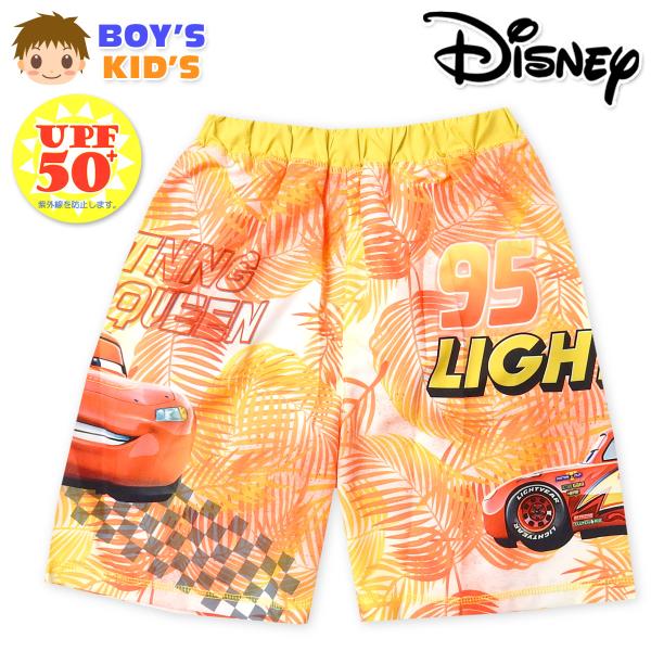 送料無料 男児 キッズ UVカット サーフパンツ 水着 スイムウェア Disney ディズニー カーズ 一体型インナーパンツ付き 子供 男の子 iw-1150 メール便対応