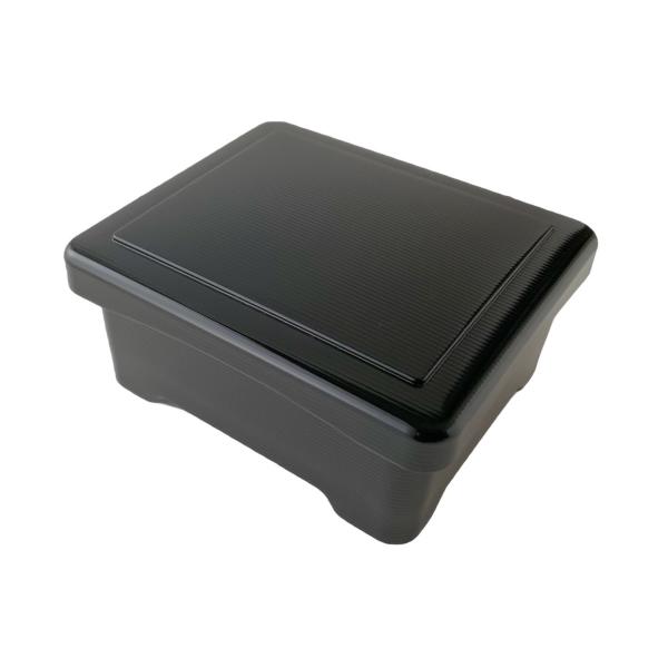 象足千筋丼重　黒内朱塗 漆器 うな重 器 うな重箱 和食器 業務用 お重、かつ重、鰻　若泉　大量注文も承ります