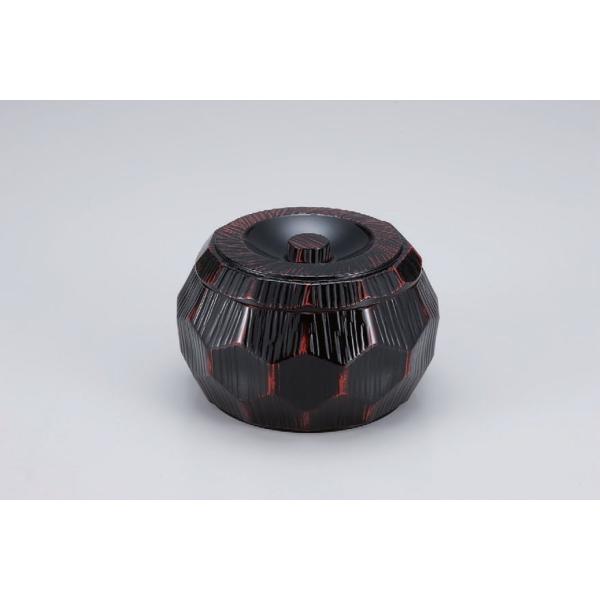 錦亀甲飯器　曙 φ15.1×9cm 漆器 高級丼重 懐石用 うな重 器 飯器 ひつまぶし 和食器 業務用 鰻（取寄せ）若泉
