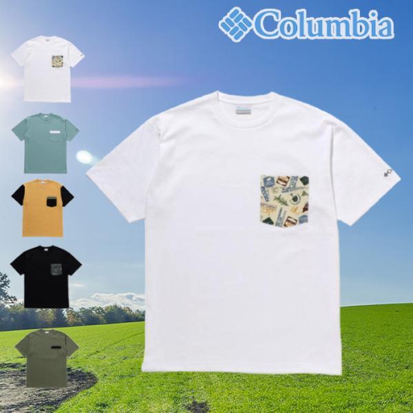 Columbia メンズ ヤハラフォレストポケットショートスリーブクルーTシャツ 半袖 アウトドア PM0947