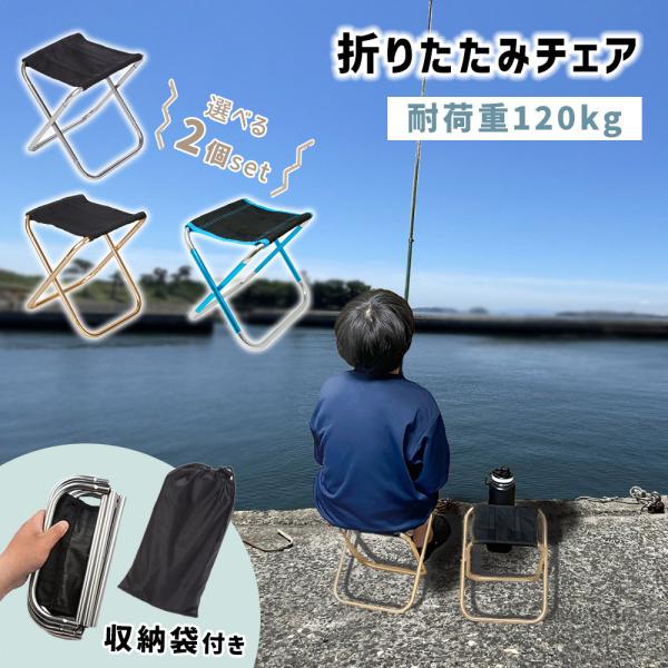 折り畳み 折りたたみ 椅子 チェア 選べる2個セット 収納袋付