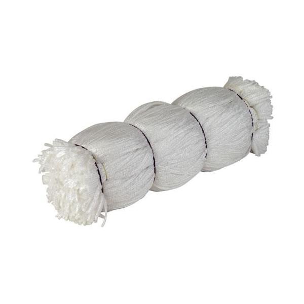 シートひも　60ｃｍ　白　1000本　カットロープ白防炎シート、メッシュシート、ブルーシートの接続用ロープ　送料無料　本州・四国・九州連結ロープ　足場シート用組紐　シートロープ　カットひも