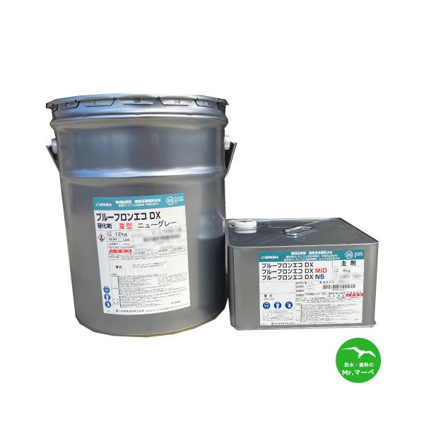 日本特殊塗料　プルーフロンエコDX ペール缶 ニューグレー　18kg　個人宅配送不可　配送時間指定不可