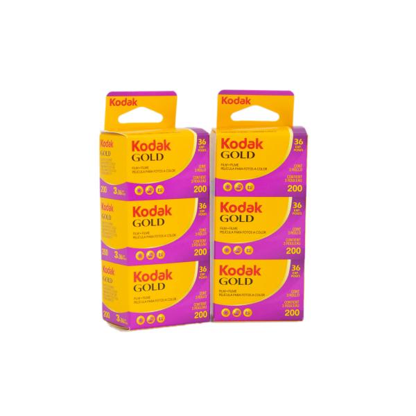 Kodak カラーネガフィルム GOLD 200 35mm 36枚撮 6本set