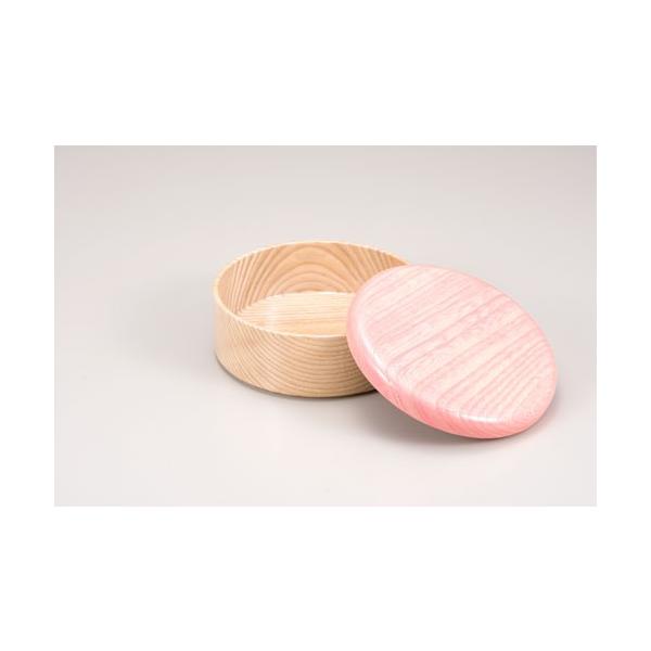 弁当箱 お弁当 山中塗 国産木製品 Colorful BOX 蓋ピンク/本体シャイン