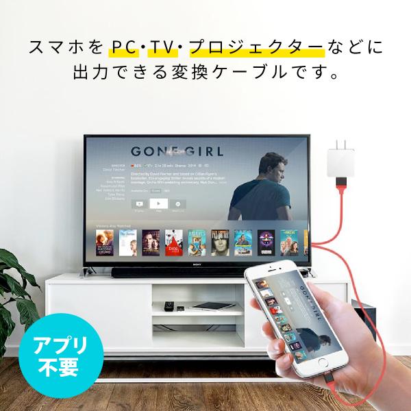 Hdmi 変換 Hdmiケーブル 変換ケーブル スマホ 対応 ゲーム カーナビ Iphone 接続 高解像度 アダプタ Iphone12 テレビ Tv ライトニングケーブル Lightning Ipad