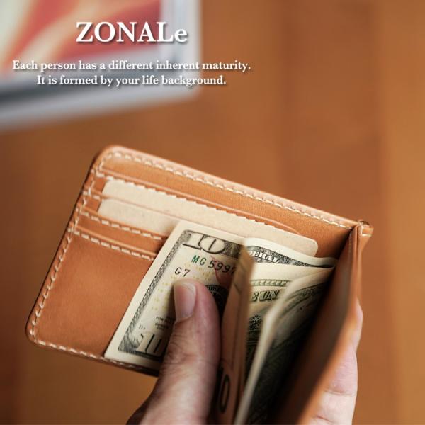 ZONALe（ゾナール） イタリアンレザー マネークリップ レンジナ