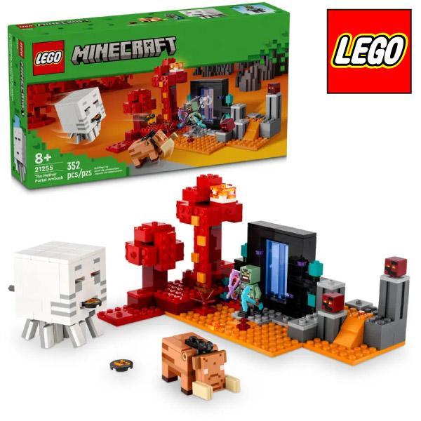 他サイト： レゴ　マインクラフト ネザーポータルの戦い　21255　レゴブロックの商品画像
