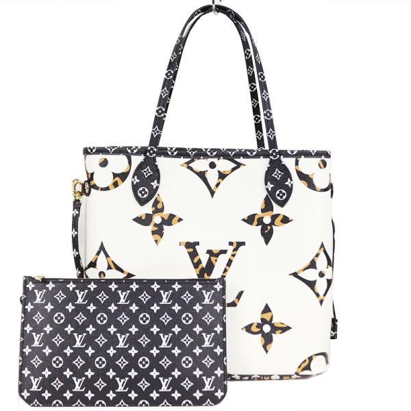 ルイ・ヴィトン LOUIS VUITTON ネヴァ―フル MM M44716 ジャイアント・モノグラム ジャングル トートバッグ レディース 中古 ルイ・ヴィトン LOUIS VUITTON ネヴァ―フル MM M44716 ジャイアント・モノグラム ジャングル トートバッグ レディース 中古