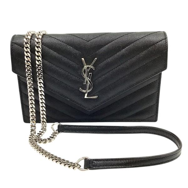 SAINT LAURENT サンローラン エンベロープ チェーンウォレット 393953  