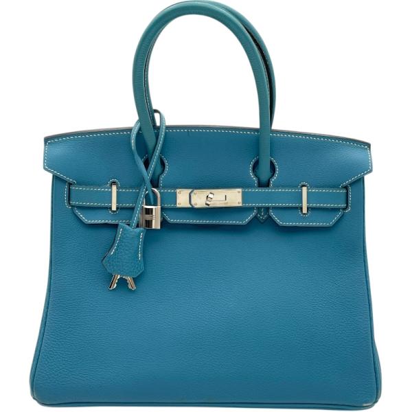 HERMES（エルメス） バーキン30 □G刻 ブルージーン SV金具 トリヨン 