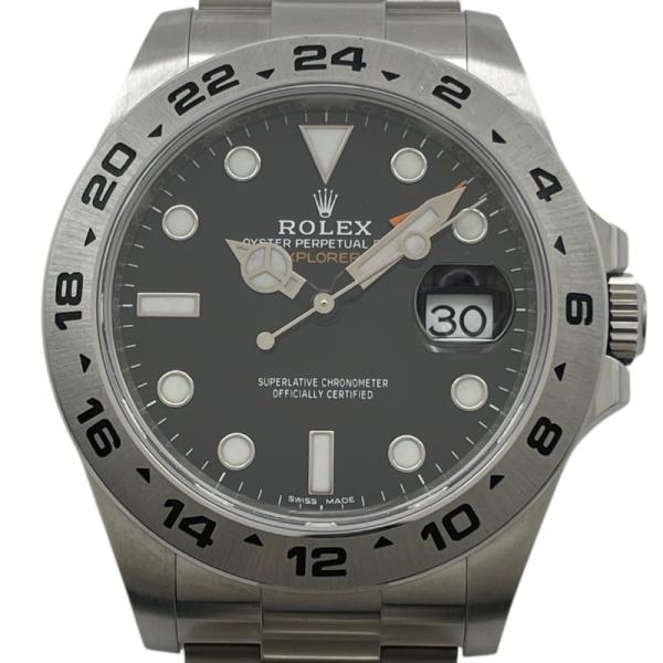 かずごんトープ S ROLEX（ロレックス） エクスプローラー2 216570 ブラック SS 腕時計