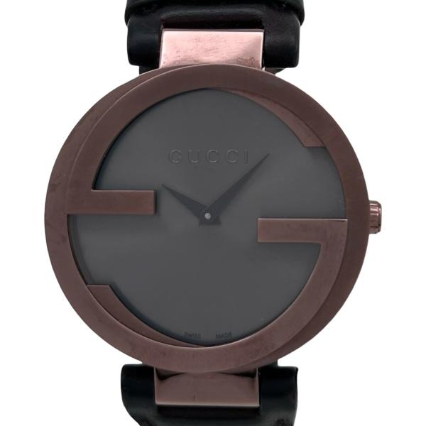 GUCCI（グッチ） インターロッキングG 133.3 グレー 金メッキ 腕時計